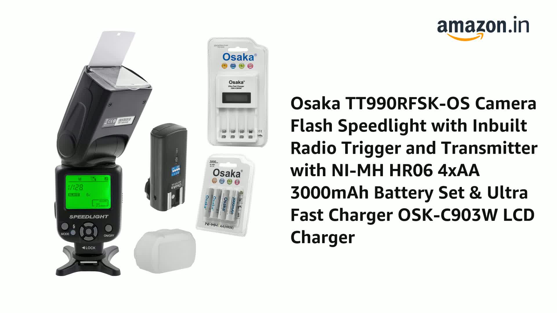 Buy Osaka TT990RFSK-OS Camera Flash Speedlight with Inbuilt