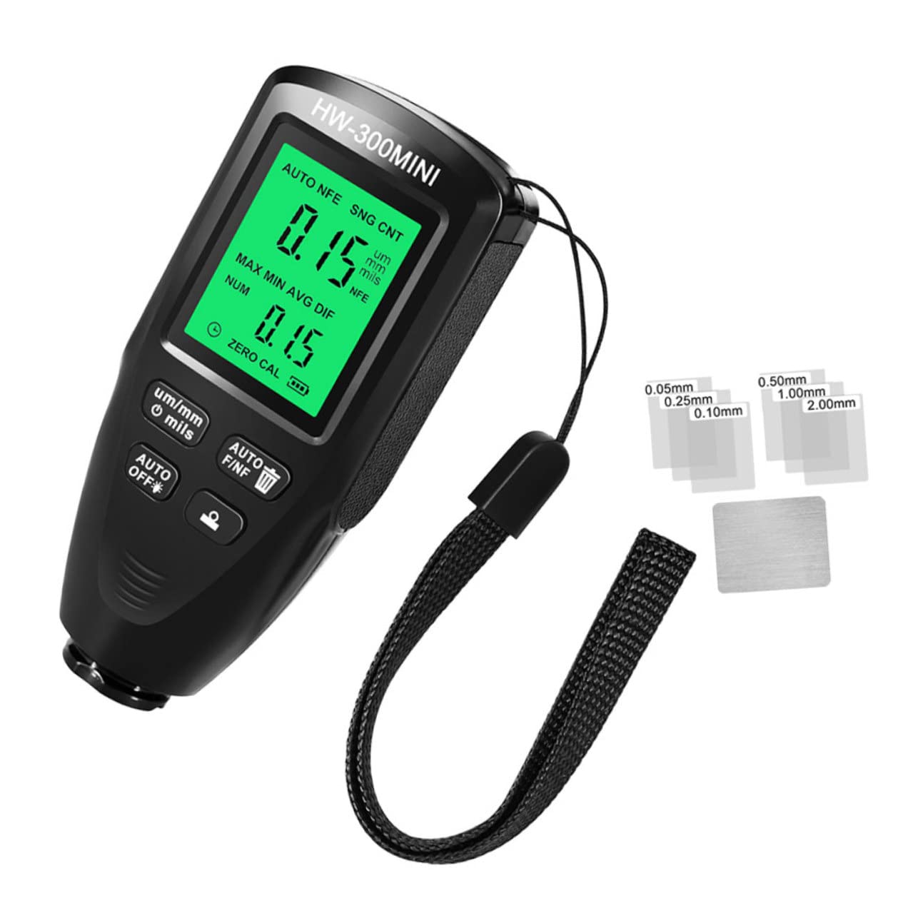 GLEAVI 3piezas Medidor Digital De Espesor De Pintura Para Automóviles Gauge De Revestimiento No Destructivo Práctico Para Inspección Talleres y Laboratorios Compacto y Ligero