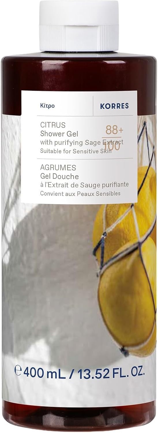 KORRES Citrus Shower Gel with purifying Sage extract, suitable for Sensitive skin, 400ml