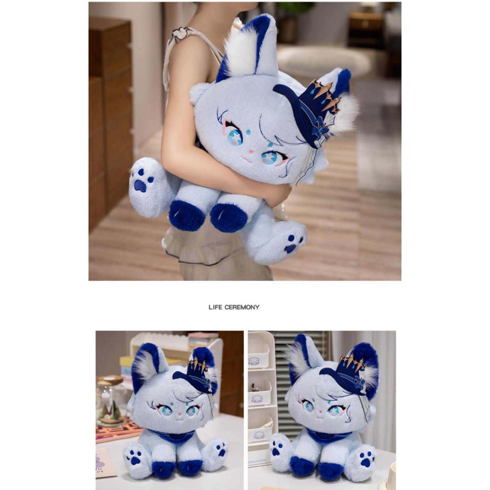 Amazon.co.jp: げんしん フリーナ ぬいぐるみ 非公式 猫 25cm 原神風