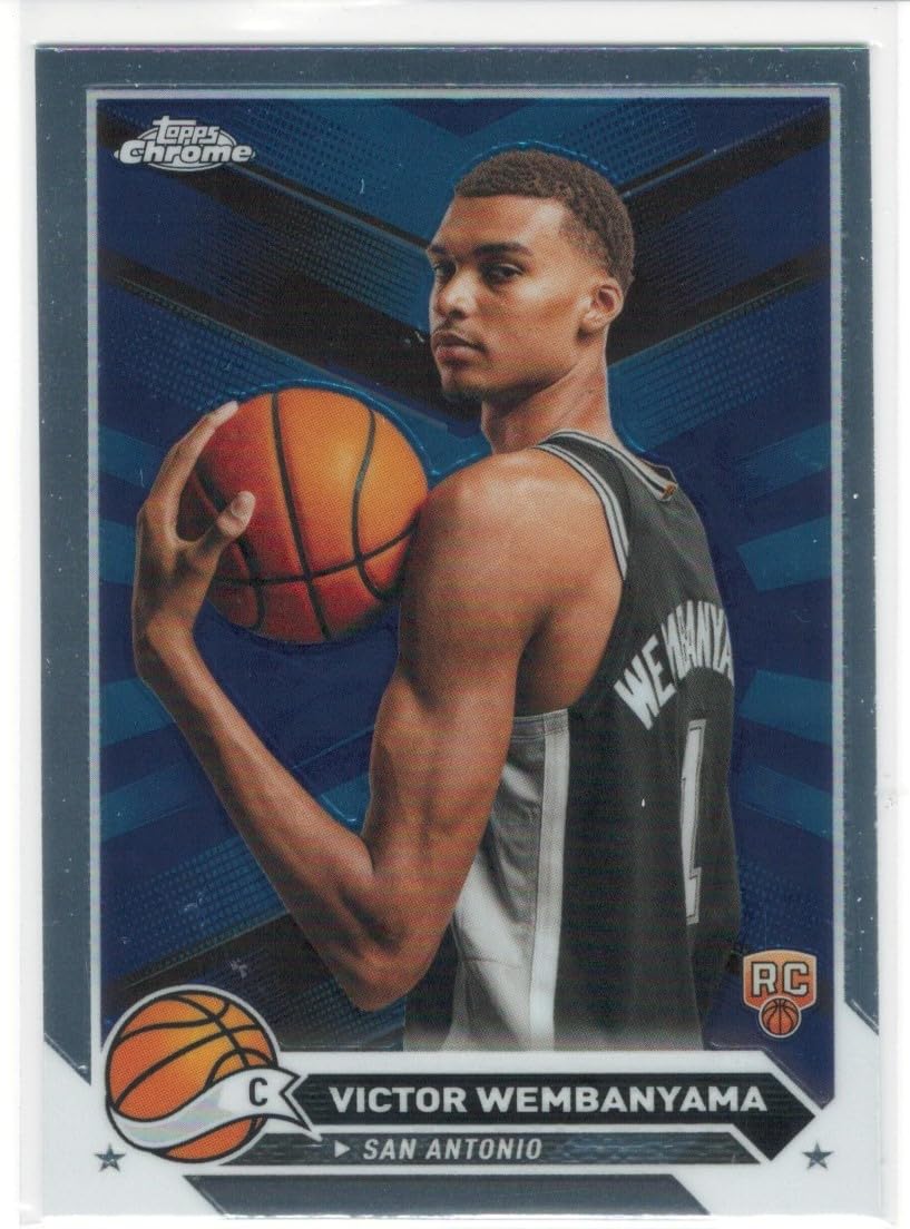 Amazon.com: 2024 Topps Chrome Victor Wembanyama Rookie Card 