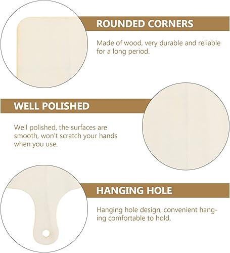 Miniatura 3 de 2 mini tablas de cortar de madera con asa, tabla de cortar de madera pequeña para cocina, bloque de cocina de madera para decoración de frutas del