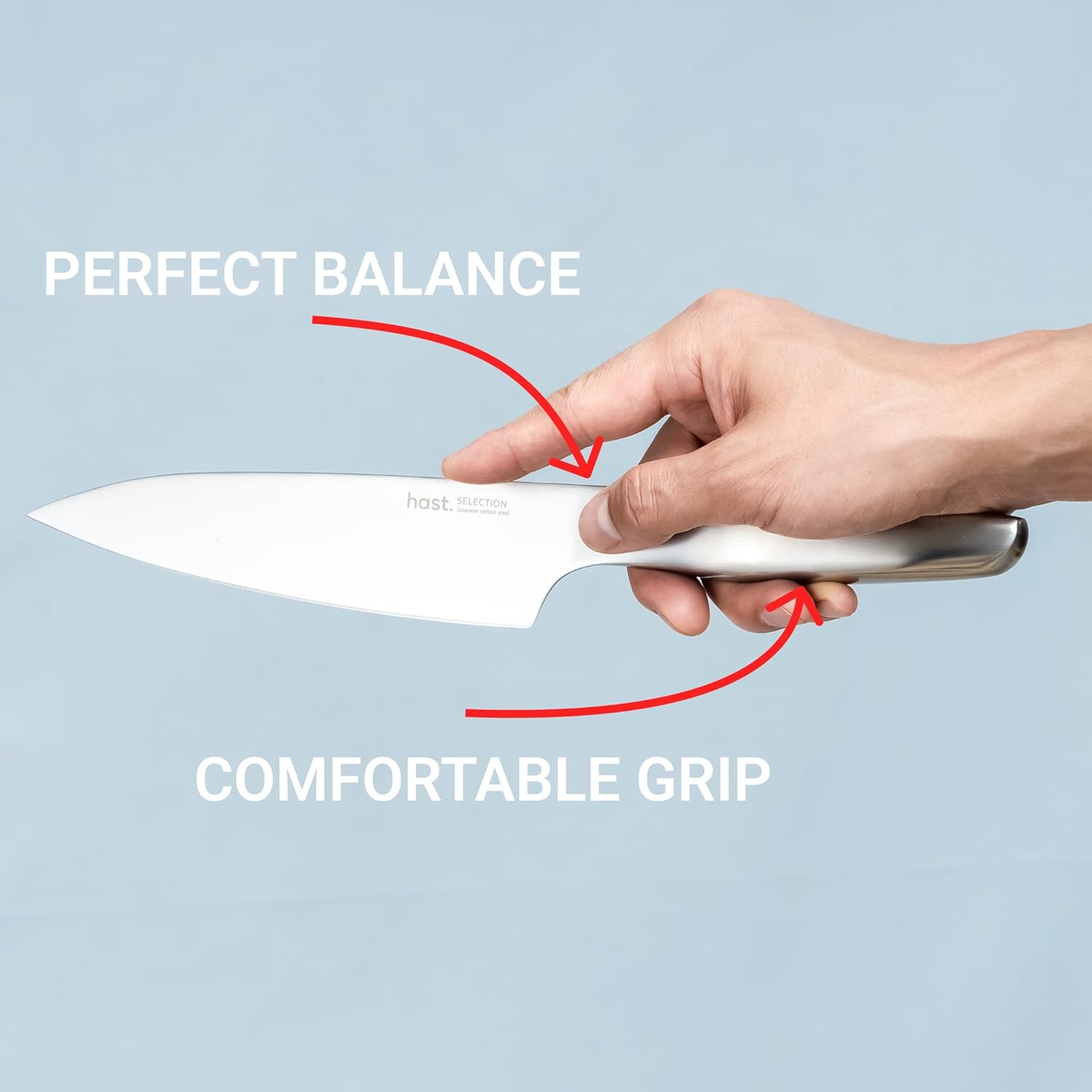 Hast Camping Cutting Board and Chef Knife Set For Outdoor Cooking, Ultra Sharp Professional 6.3 Inch Chef Knife, Chopping Block, Magnet, Foldable, Natural Oak Wood, Stainless Steel Knife, Camping