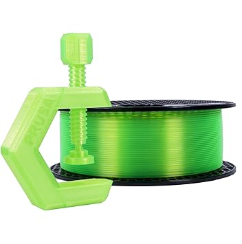 Prusament Neon Green Transparent, PETG Filament 1.75mm 1kg Spool (2.2 lbs), Diameter Tolerance +/- 0.02mm