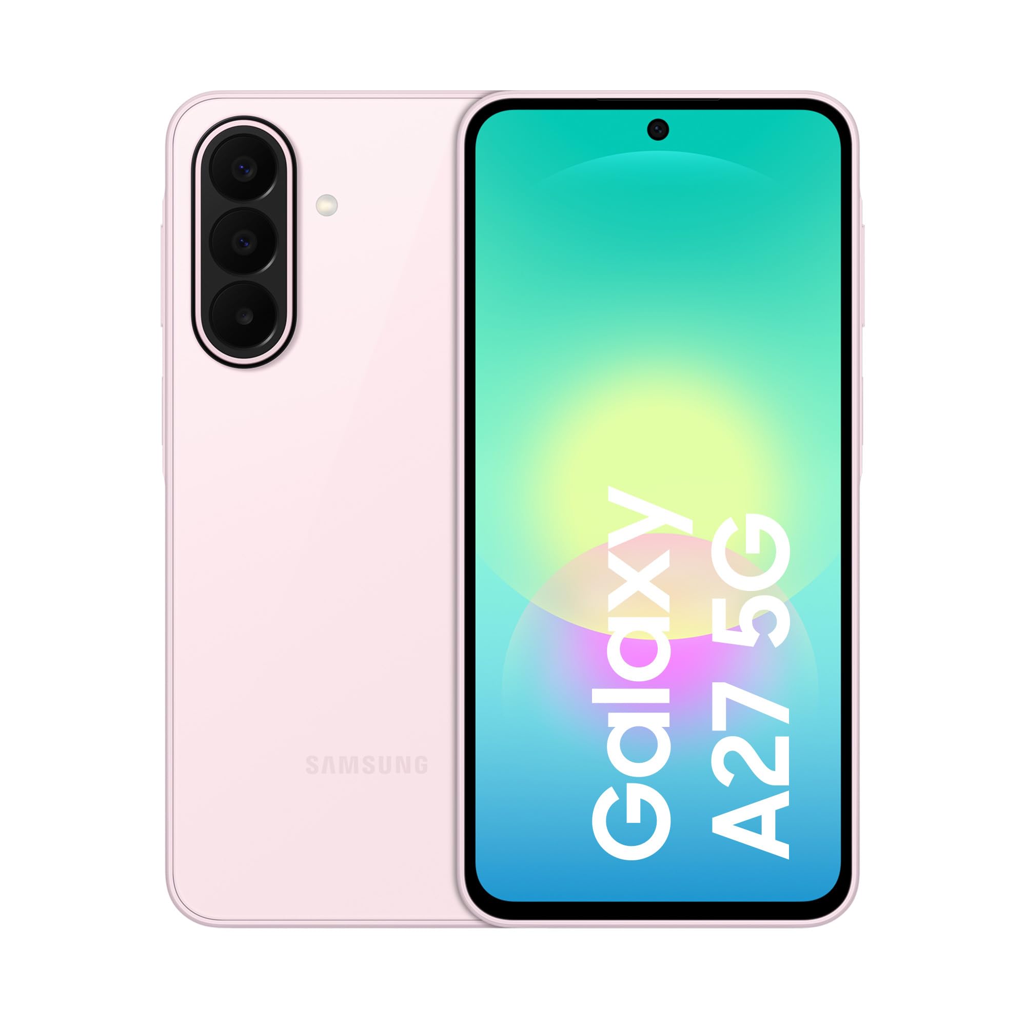Samsung Galaxy A27 5G, 128GB, RAM 6GB, Light Pink [Versione Italiana] | 3 anni di Garanzia, Smartphone sottile, Cerchia e Cerca, Gomma Oggetto, Trascrizione Vocale, Tripla Camera, IP64, 5.000 mAh