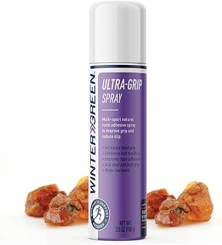Wintergreen Ultra Grip 3.5 Fl Oz Aerosol Grip Spray - Improves Ball Handling, Football Catches, Aerial Silk, Strip Pole Grip, Racquet Grip, Tape Adhesion, Non-Slip for Sweaty Hands, Natural Rosin