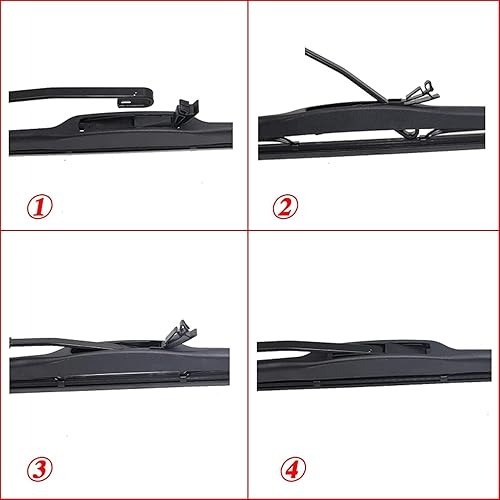 Miniatura 7 de Juego de limpiaparabrisas delantero y trasero de automóvil, para M&azda 2 Mazda2 Demio DJ 2015-2019 accesorios de limpiaparabrisas delantero y