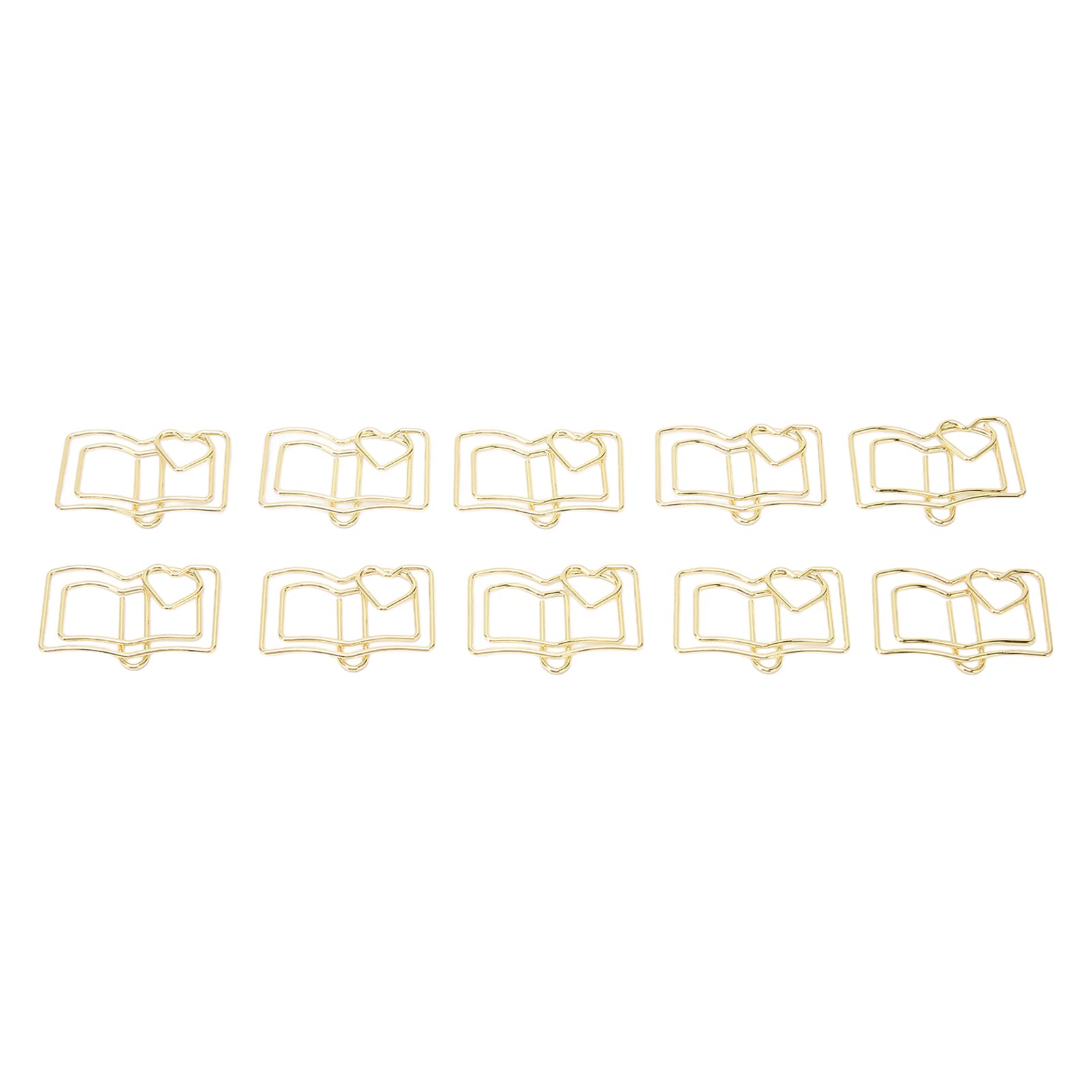 VGEBY Paperclips, Bloemontwerp Paarse Ijzeren Clips voor Kantoor en School, 50 S