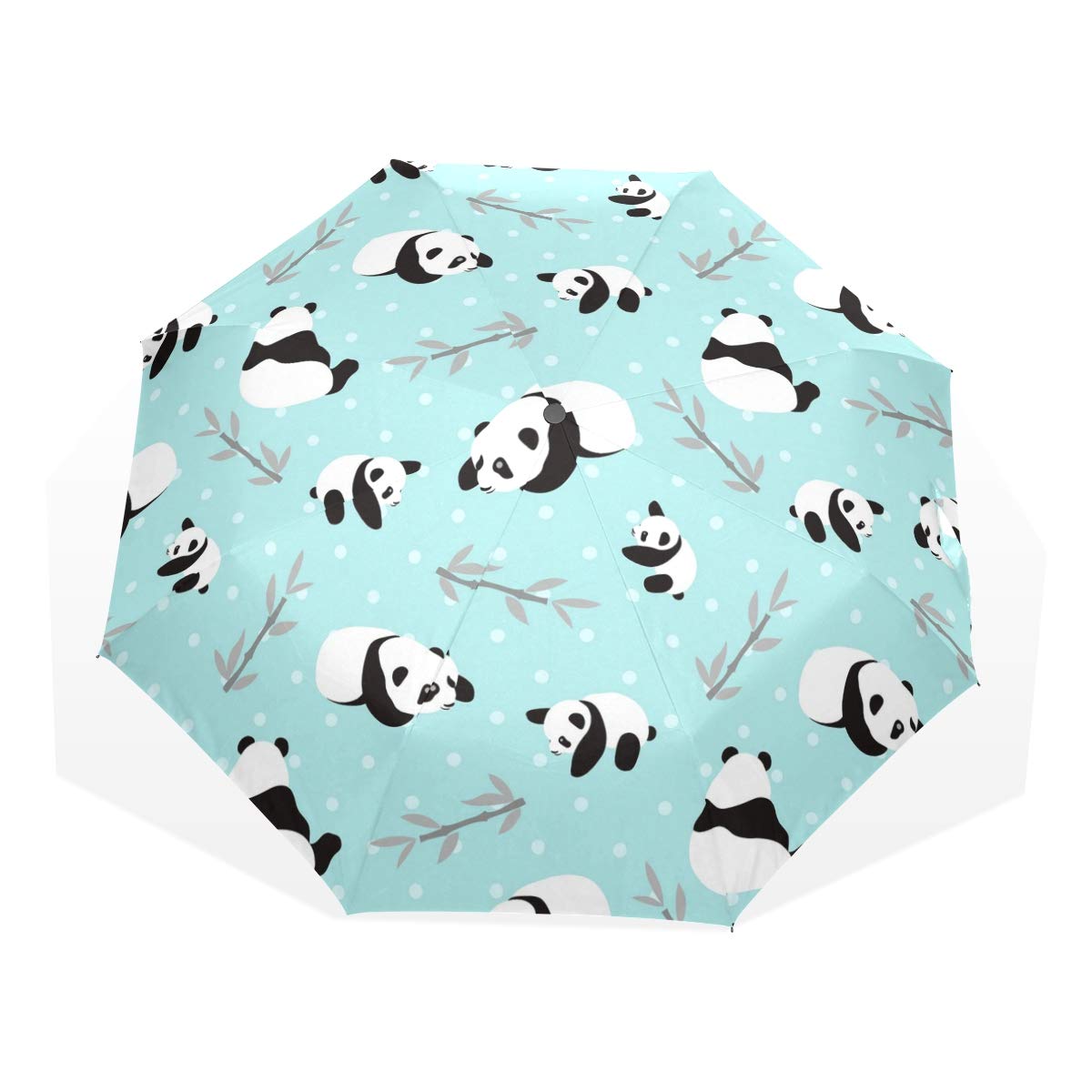 Automatic Travel Umbrella Compact Folding Umbrella Clouds Funny Dinosaurs Windproof Ultra Light UV Protection Umbrella for Women Men (Multi 6)