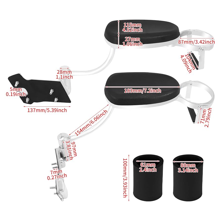 YHMTIVTU バイク リア アームレスト 助手席 肘掛け 61TKUPKgIVL._UF894,1000_QL80_.jpg