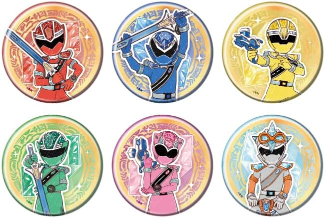 Magshin Sentai Kiramager 01 (Graph Art Illustration) Can Badge Complete Set, Box of 6