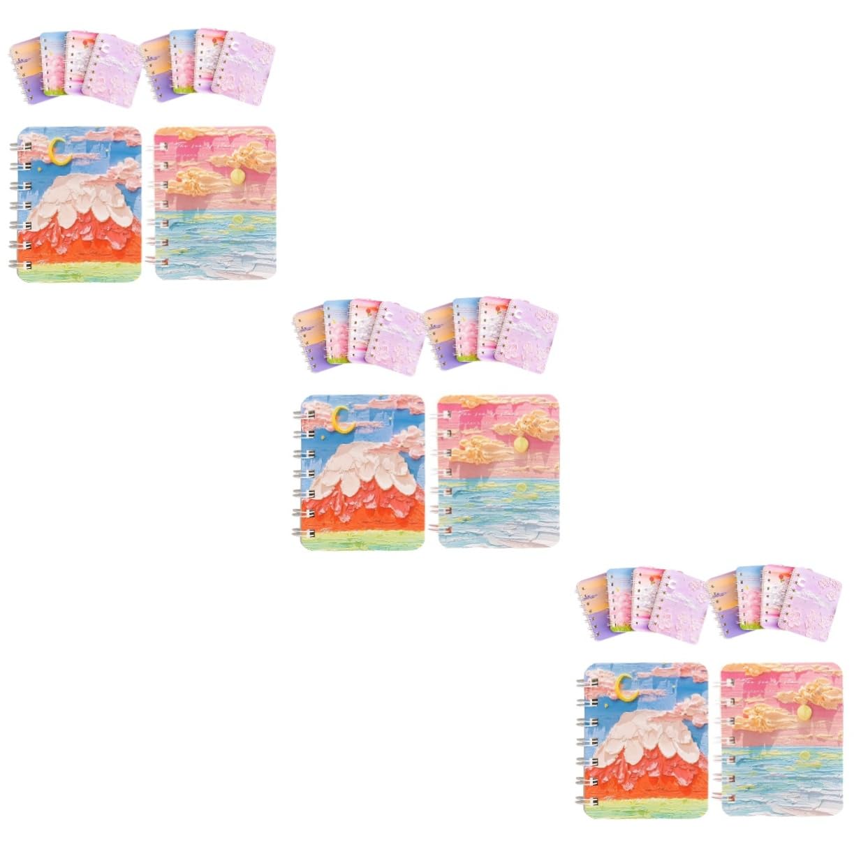 OSALADI 3 Pezzi Quaderni Spirale Colorati per Note Confezione Casuale per Scuola e Lavoro Design e Facile Portare per Scrittura