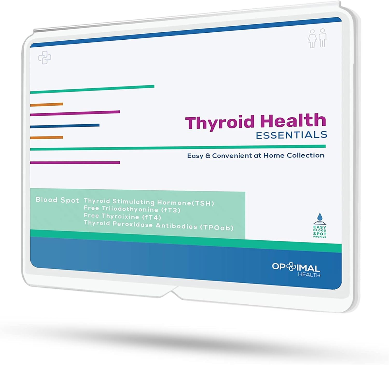 Optimal Thyroid - at Home Thyroid Function Test Kit for Women and Men