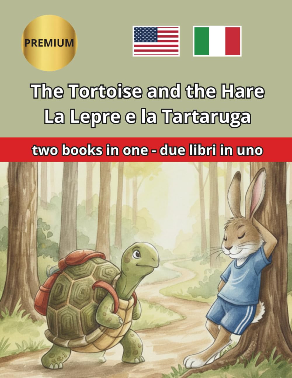 The Tortoise and the Hare La Lepre e la Tartaruga: Bilingual story translated paragraph by paragraph, with different colors for each language. ... con colori diversi per ogni lingua.