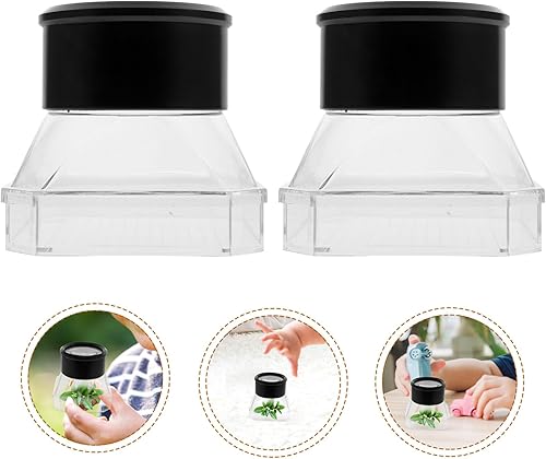 Miniatura 9 de UKCOCO 2 piezas, visor  caja de microscopio lupa estuche contenedor receptor kit para niños (color surtido)