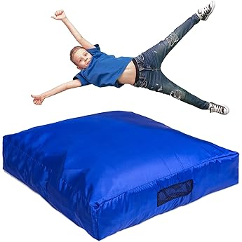 Skil-Care Crash Pad, Crash Pads for Kids Sensory Room Equipment, Sensory Crash Mat, Soft Foam Landing Zone for Sensory Input, Bean Bag Alternative for Reading and Relaxation, 3'x4' 5'x5' 6'x6' 8'x8'