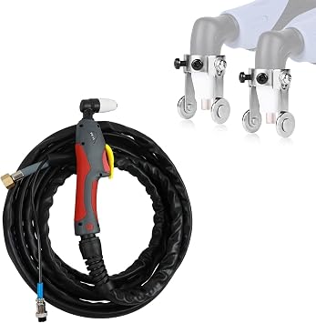 Reboot Plasma Cutter Torch 40A PT31 16FT With 2PCS PT-31 Plasma Cutter Roller Guide Wheel