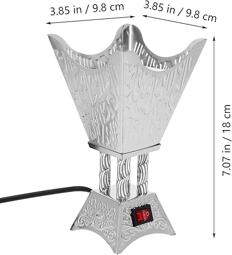 Miniatura 7 de HOMSFOU Estufa eléctrica decorativa del aroma de la hornilla de incienso eléctrica de la vendimia