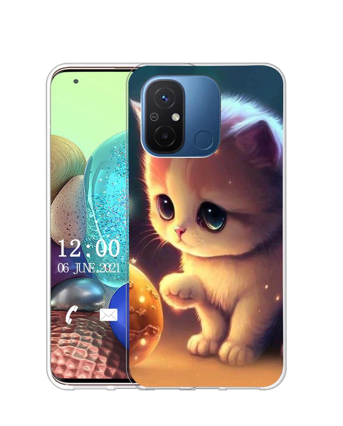 Custodia Morbida In TPU Per Xiaomi Redmi 7A – Design Gatto Trasparente – Antigraffio E Antiurto – Con Stilo Omaggio - 3