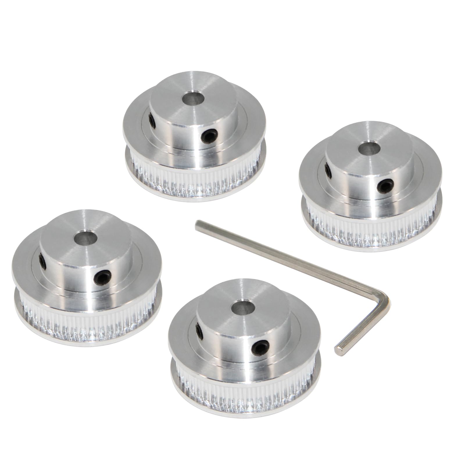 2GT Pulleys 80 Teeth 5mm Bore 80T Timing Belt Pulleys Synchronous Wheel Aluminum for Width 6mm Belt 3D Printers Parts, 4pcs/Pack(Size: 80T-5mm Bore) — Amazon image 21