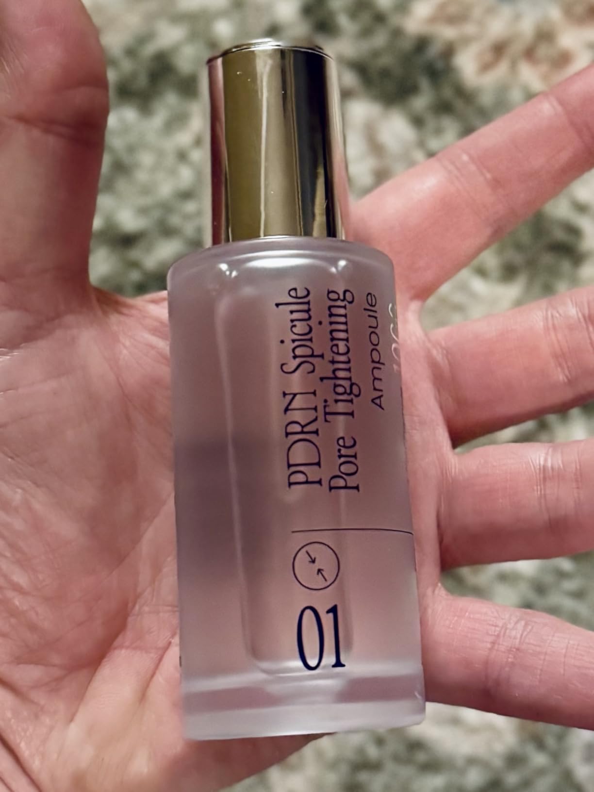 Dermela PDRN Spicule Ampoule 1.69 fl oz, Pore-Tightening Serum with 1000ppm Spicules, Centella & Hyaluronic Acid for Sensitive & Acne-Prone Skin | Home Derma Care Treatment, K-beauty Skincare