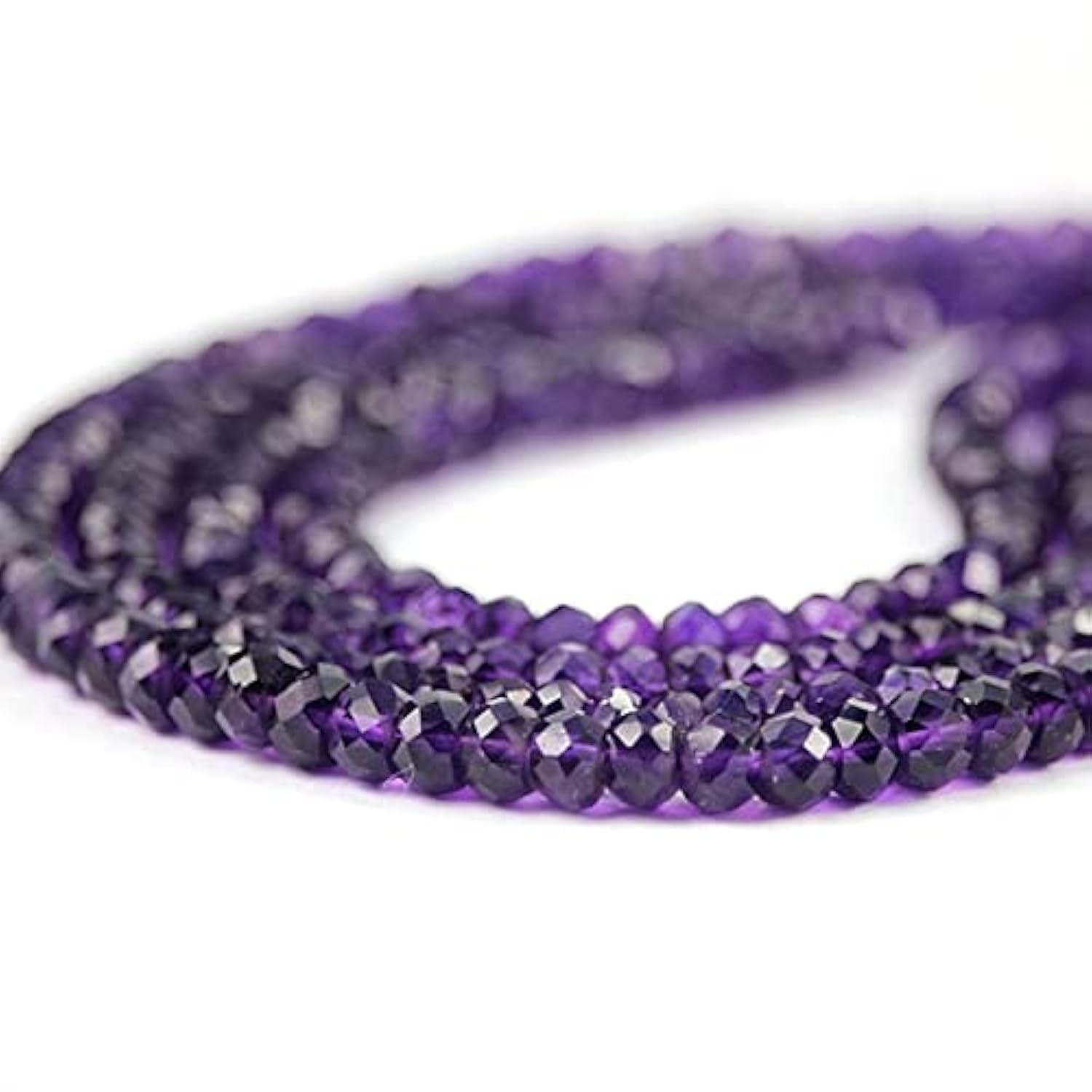 Améthyste facettée violet foncé pour créer un bracelet élégant pour vos soirées