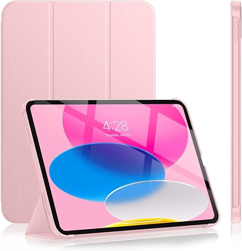 Soke Funda para iPad de 10.9 pulgadas (10.9 pulgadas, 2022)  Smart Cover Auto WakeSleep + Slim Trifold Stand, Carcasa Trasera Protectora Premium