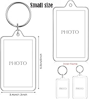 Vista 2 de Llavero de fotos Marco de fotos llavero colgante recuerdo de foto hebilla decorativa creativo DIY regalo llavero