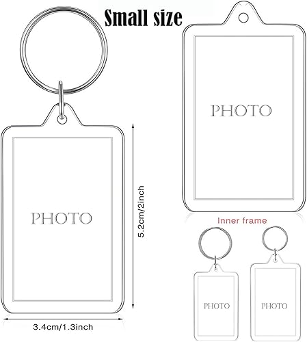 Miniatura 2 de Llavero de fotos Marco de fotos llavero colgante recuerdo de foto hebilla decorativa creativo DIY regalo llavero