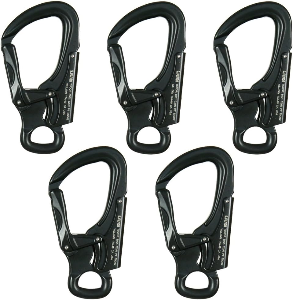 Snap Hook Carabiner - Black - Tudor Aluminum