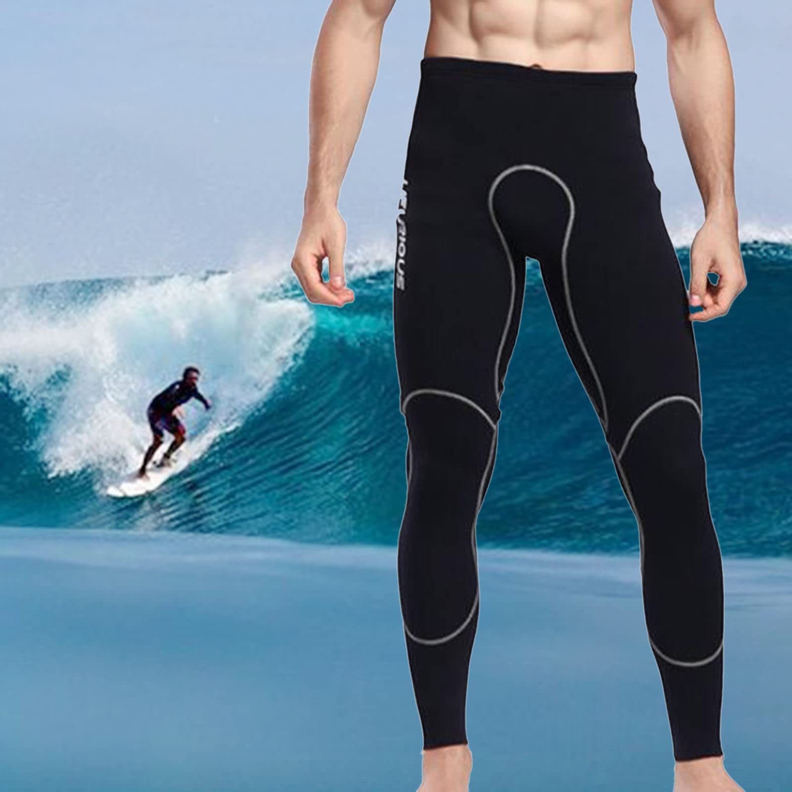 Perfeclan Pantalones de Neopreno de 2mm para Hombre, Pantalones de Buceo y Surf