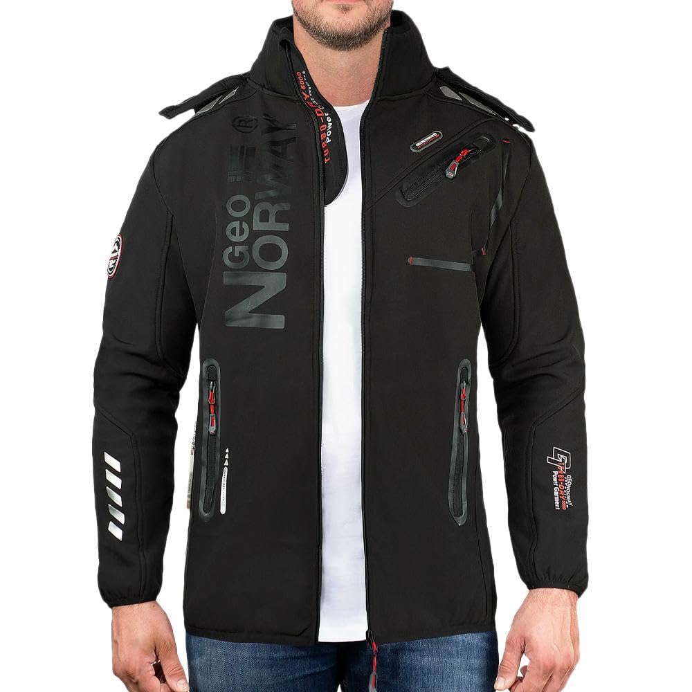 Geographical Norway Men's Black Gn-Royaute Softshell Parka M