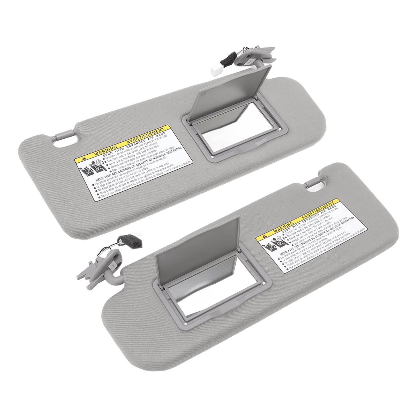 Visera para Automóvil, Conjunto de Visera Gris con Bloqueo UV 852013K010QD Reemplazo para Sonata 2006-2008 (Derecha)(Izquierda)