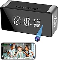Vista 1 de Hidden Camera Clock - Ultra 4K HD Wireless Indoor Camera for Home Security - Mini Nanny Cam with Night Vision, Smart Motion Detection, Remote Live