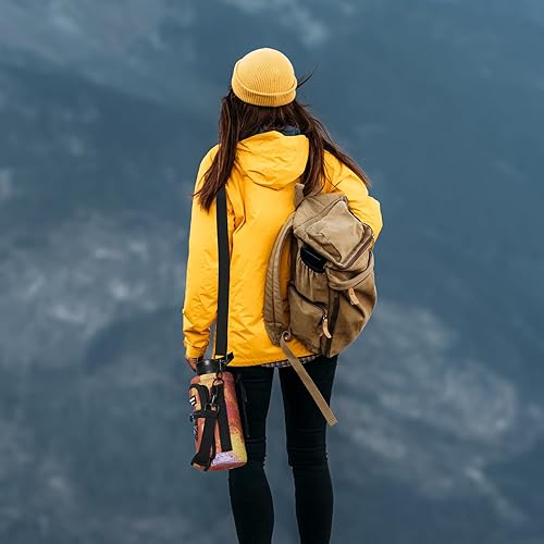 Miniatura 87 de NATURE PIONEOR Water Bottle Holder with Strap,Water Bottle Carrier Bag Sling Sleeve with Adjustable Shoulder Strap & Handle and Large Phone Pocket