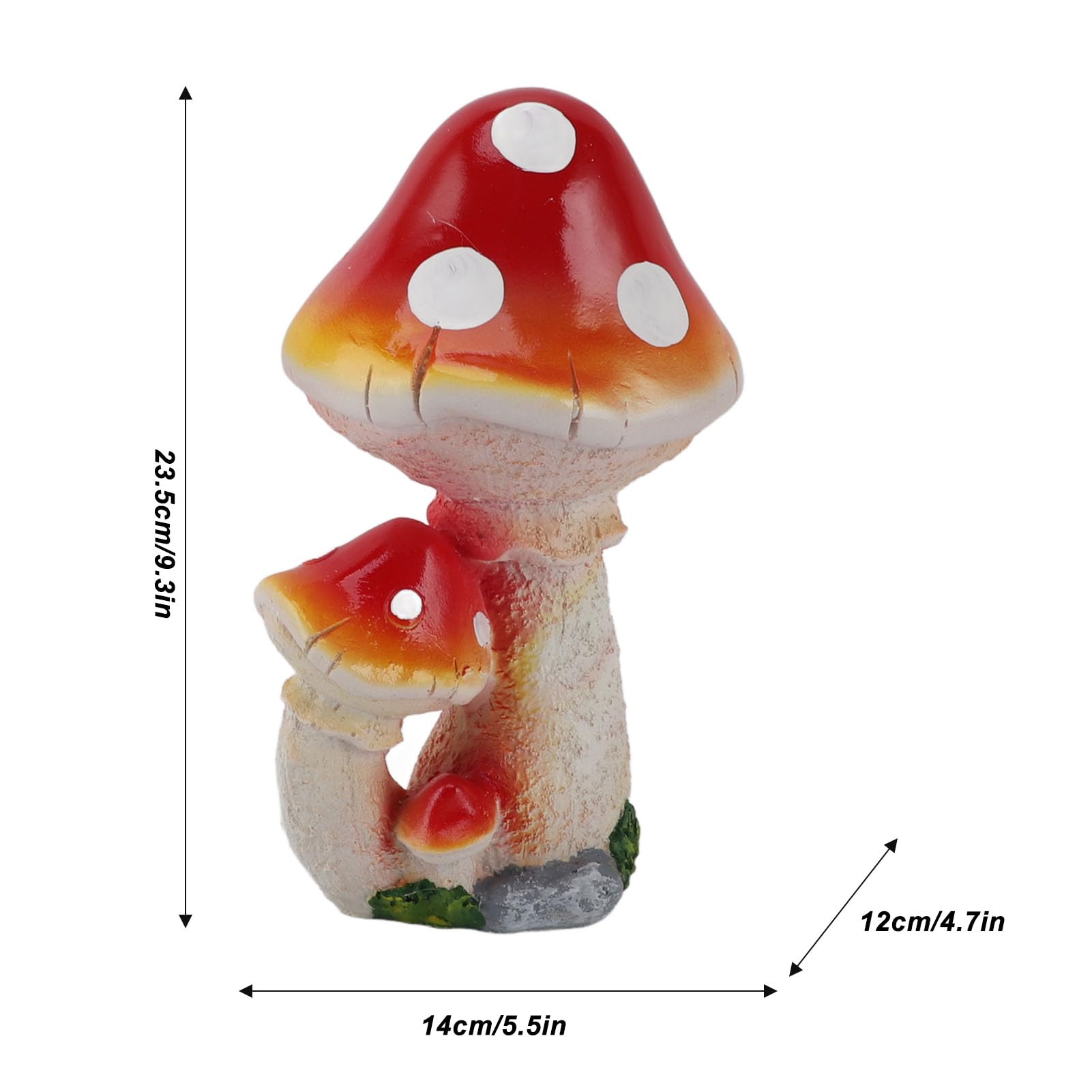 Bunte Gartenpilze Deko - 3-teiliges Set Mini-Pilzfiguren Für Garten