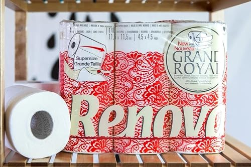 Miniatura 2 de Renova Papel higiénico Grand Royal de 4 capas - 18 rollos premium extra grandes