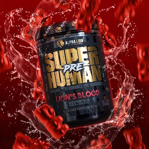 Vista 7 de ALPHA LION Polvo de preentrenamiento, beta alanina, L-taurina y cafeína de tres fuentes para energía y enfoque sostenidos, óxido nítrico y citrulina