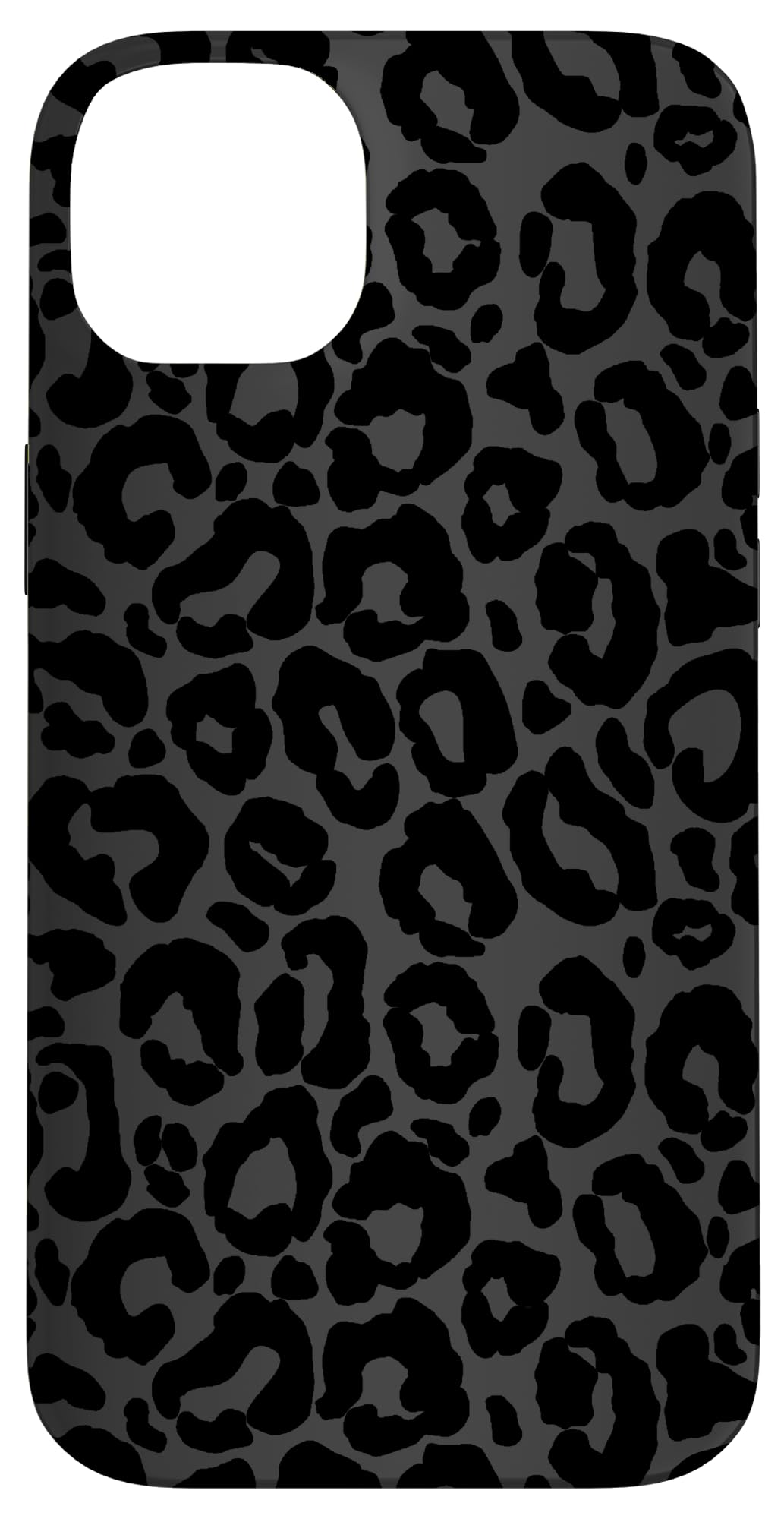 Black Leopard Phone Case Black Cheetah Print Case for iPhone 14 Plus