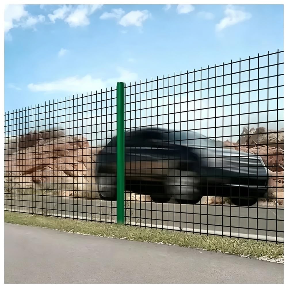 LXHELIVERY Heavy Duty Welded Wire Fencing, PVC Coated Hexagonal Mesh Netting, For Chicken Run, Poultry Enclosure, Garden Barrier, Backyard Boundary Setup – Easy Cut(1.5x8m)