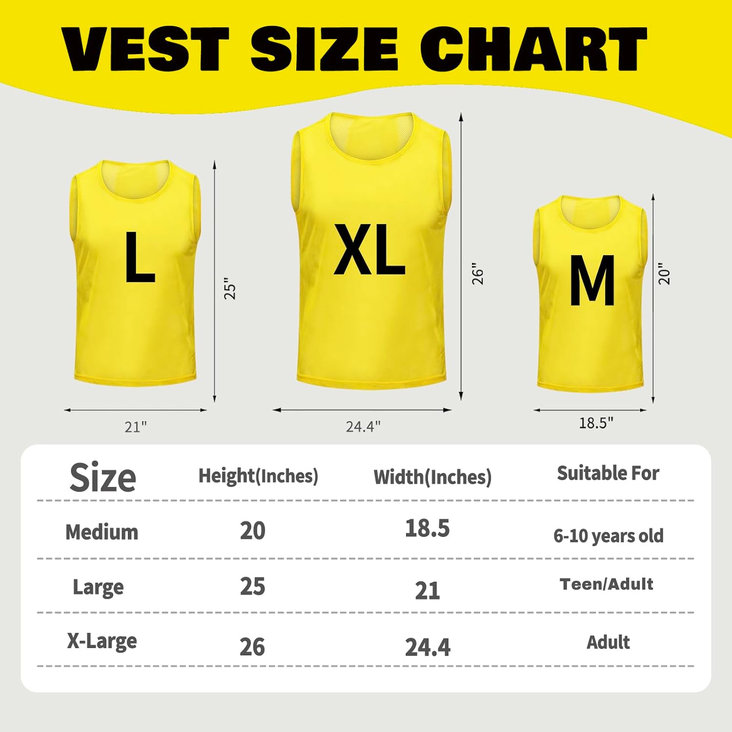 12/24/48PCS Pinnies Youth Team Pennies for Sports Kids and Scrimmage Vests for Soccer Basketball Jersey Practice - Image 3