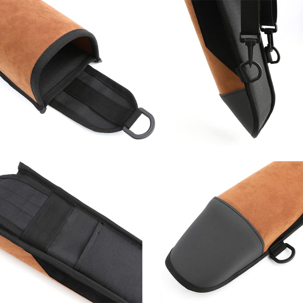 Carquois De Dos Traditionnel SHARROW Cuir PU - Porte-Flèches Pour Tir à L'Arc, Chasse Et Équitation