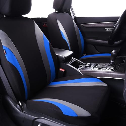 Miniatura 8 de CAR PASS Line Rider - Funda de asiento de automóvil de ajuste universal, 100% transpirable, con esponja compuesta de 0.197 in en el interior,