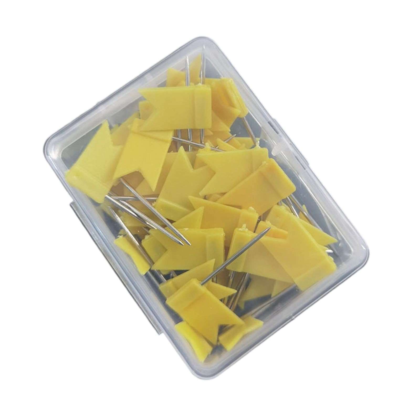 Hsioluted Yellow 1 50 Pcs Colorful Push Pins Thumb Tacks For Bulletin Board, Decor, School Supplies, Map Cork Board Accessories Colorful Pushpins