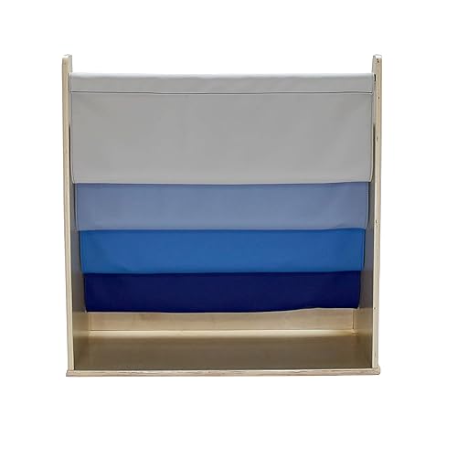 Miniatura 32 de Factory Direct Partners 13132-NT - Soporte de exhibición para libros de abedul, 5 estantes para libros y revistas infantiles para dormitorio, sala