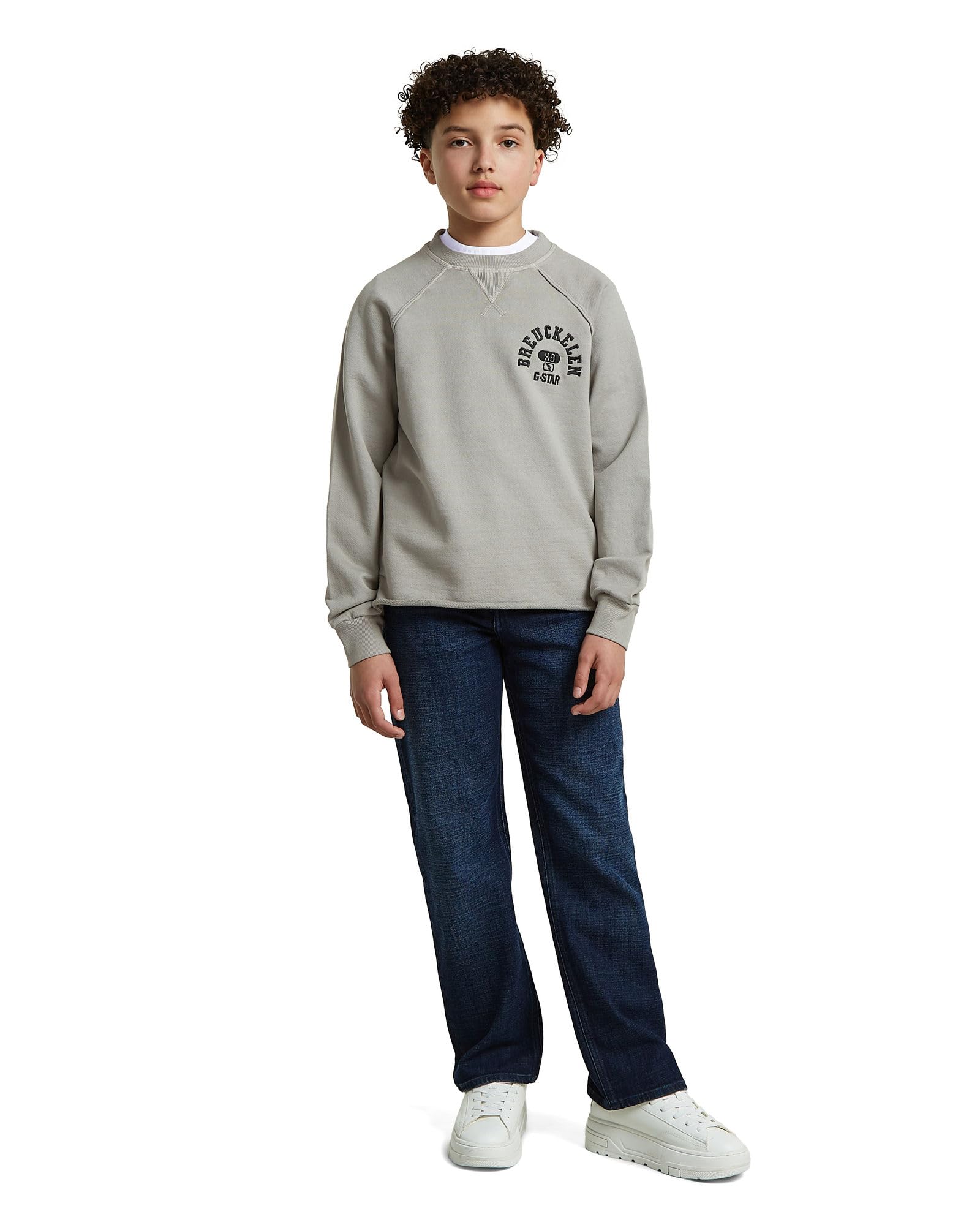 G-Star Jungen Boys Basic Coll Crew Sweatshirt Sweater (1er Pack)