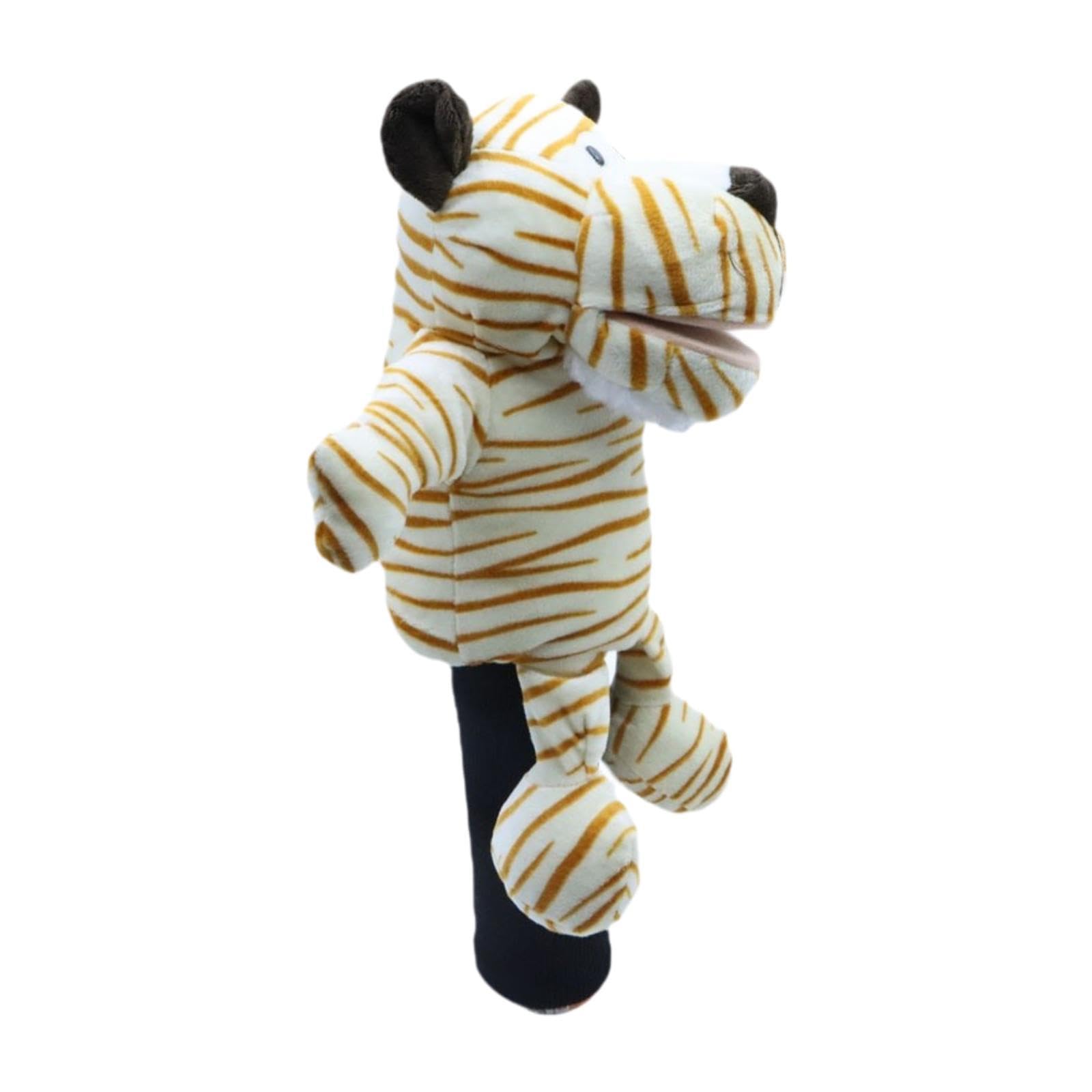 Colcolo Plush Golf Club Headcover Animal Wood Driver Head Cover Replacement Sleeve Funny Fairway Wood Headcover for Golf Bag Accessories Outdoor Sports Women Men Golfer, Tiger — image 1