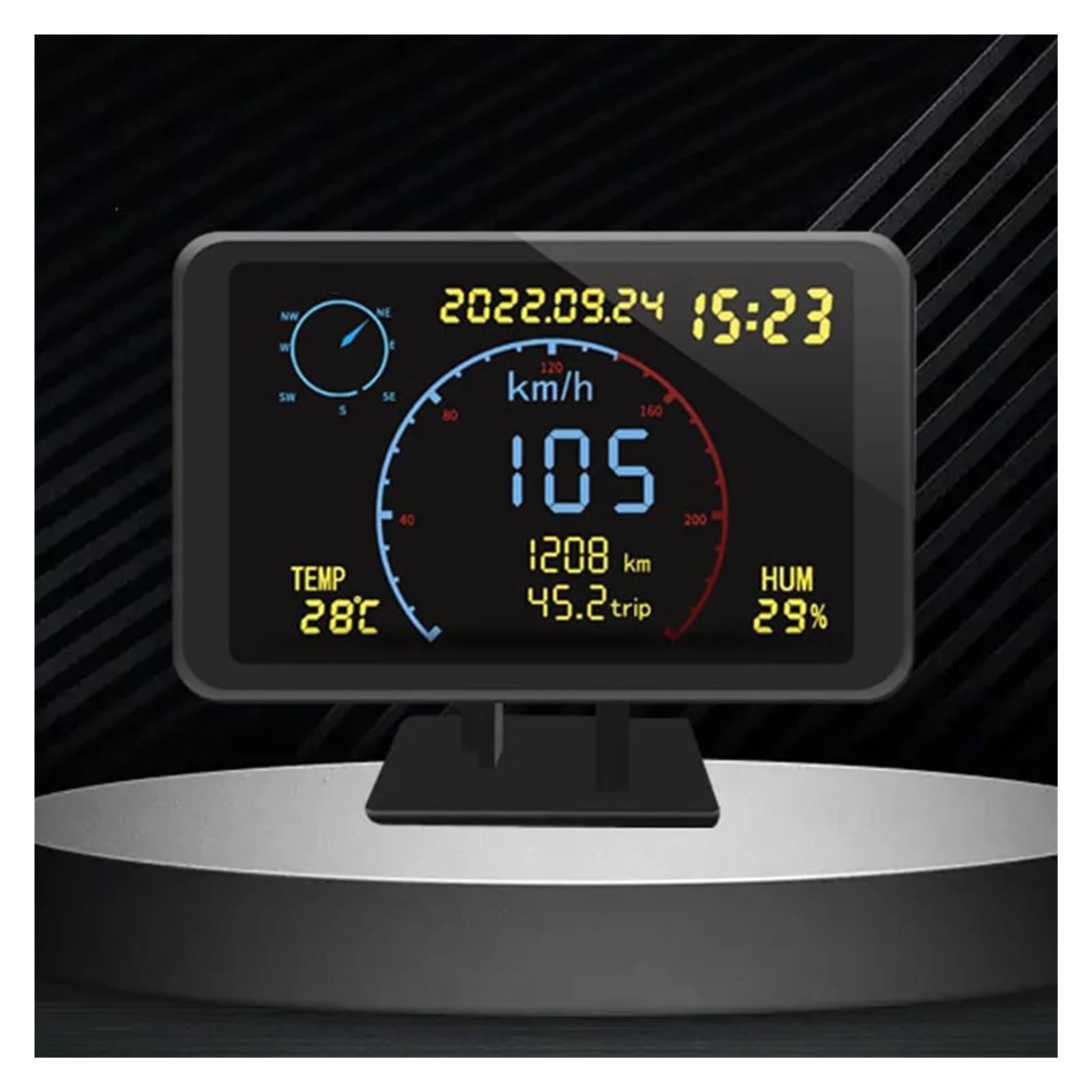 M8 HUD Wyświetlacz Head Up 4.7 Cal Ekran Lokalizator GPS Prędkościomierz DC5-24V Prędkościomierz Samochodowy Projektor Alarm Bezpieczeństwa Akcesoria Samochodowe