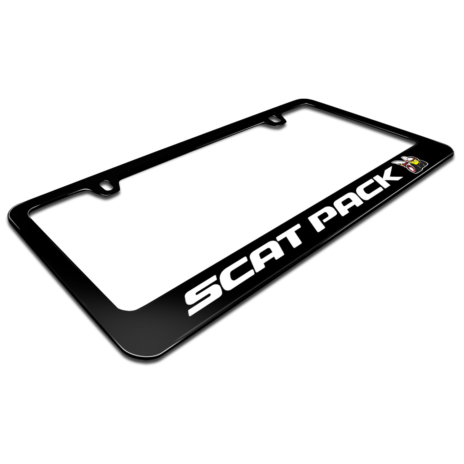Dodge Scat-Pack License Frame Dodge Scat-Pack Carbon Fiber License Plate Frame - 3D Dark Gray OEM Style Real Carbon Fiber Accessory
