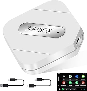 Newest Wireless Android Auto Car Adapter for OEM Factory Wired Android Auto Cars, Plug & Play Easy Setup Wireless Android Auto Dongle for Android Phones Converts Wired Android Auto to Wireless